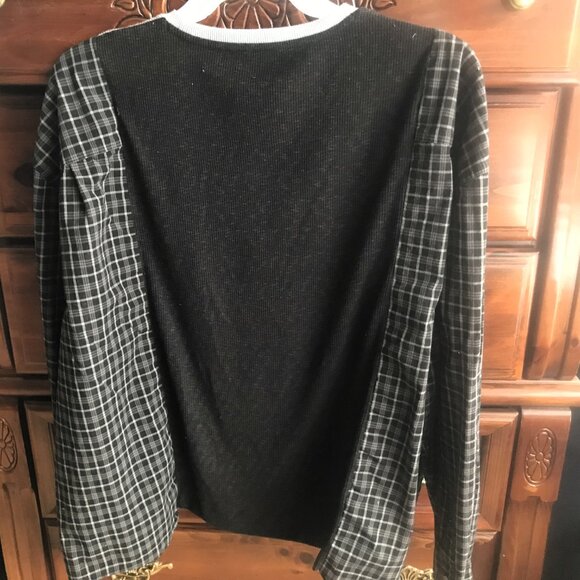 Reworked Sweater Shirt, Men’s Size XL-3XL: Lightweight Upcycled Pullover Top - Picture 7 of 11